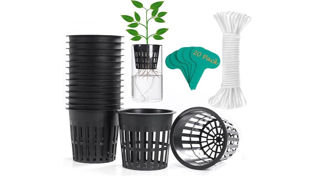 20 pack 4 inch net pots