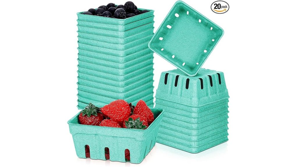 20 pack pint greenfiber baskets