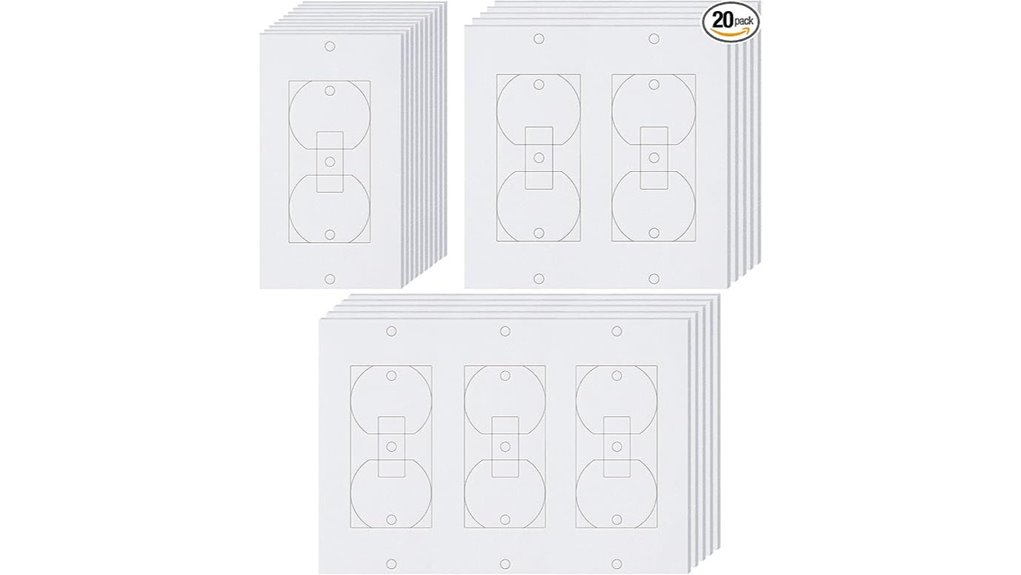 20 piece outlet draft sealers