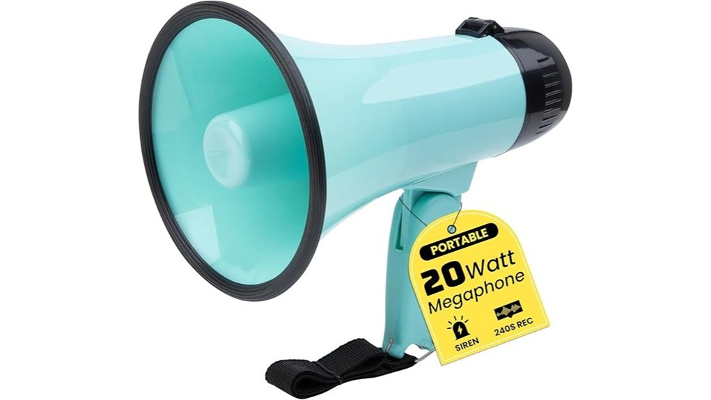 20w siren bullhorn recorder