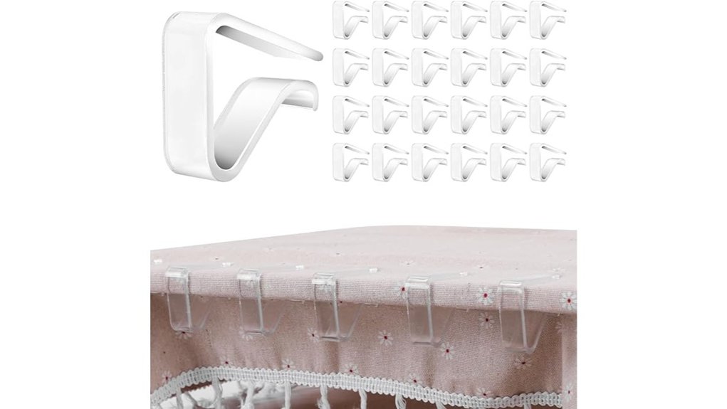 24 clear durable clipholders