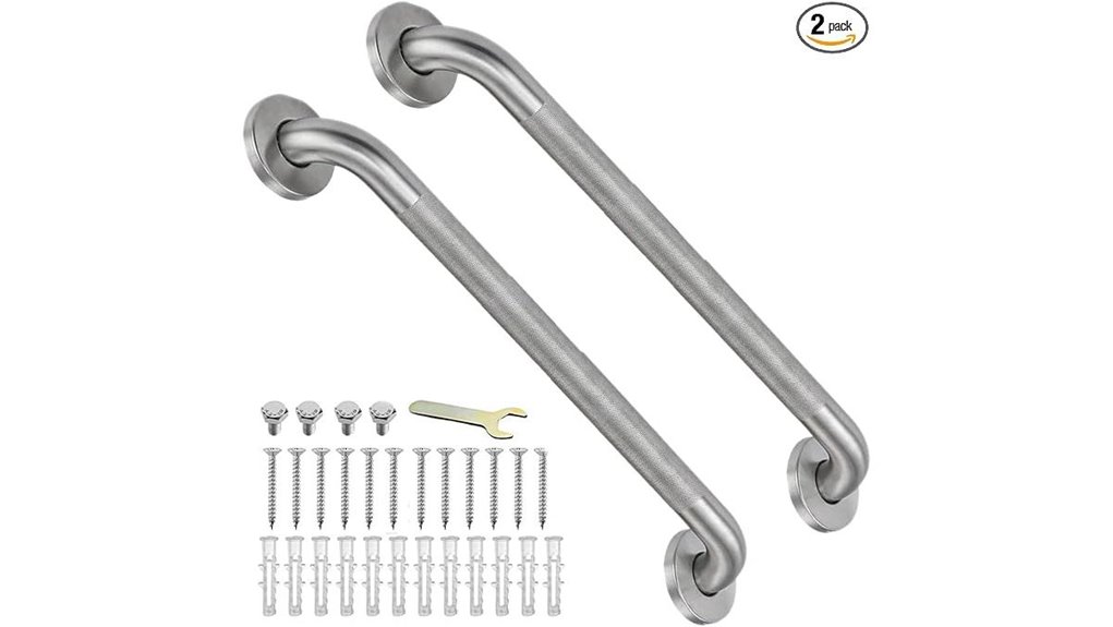 24 inch brushed nickel 2 pack