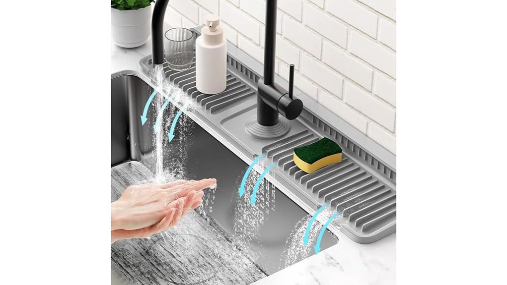 24 inch faucet mat splash