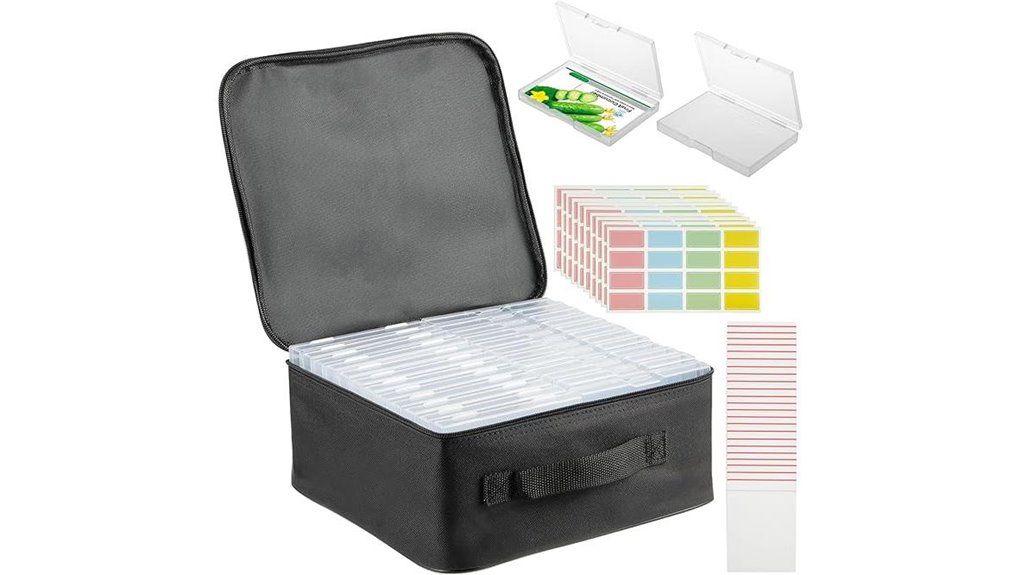24 slot dual zip organizer
