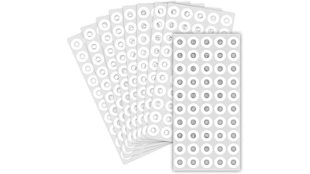 2500 white round stickers