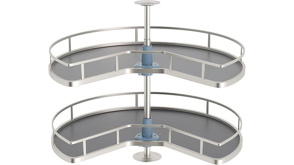 28 kidney corner cabinet lazy susan