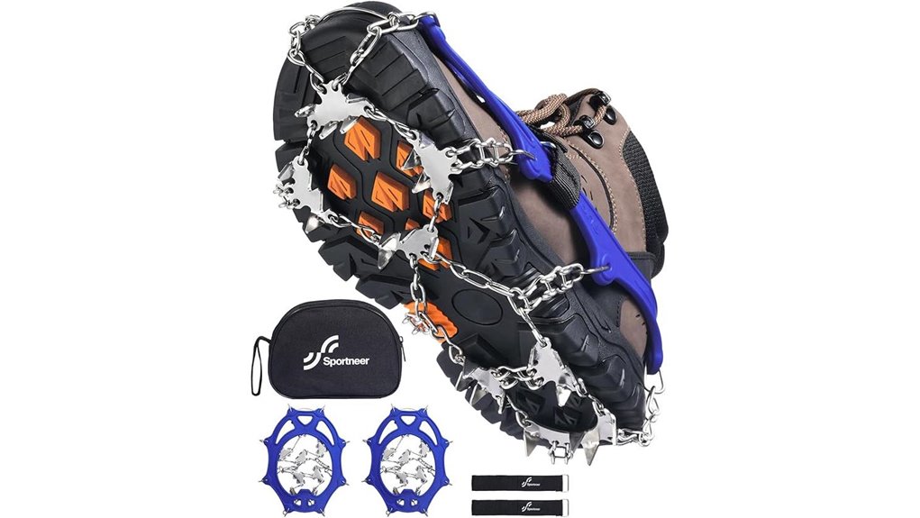 28 spike ice cleat crampons