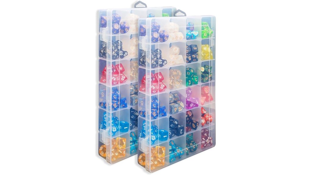 2 box dice 24 grid organizer