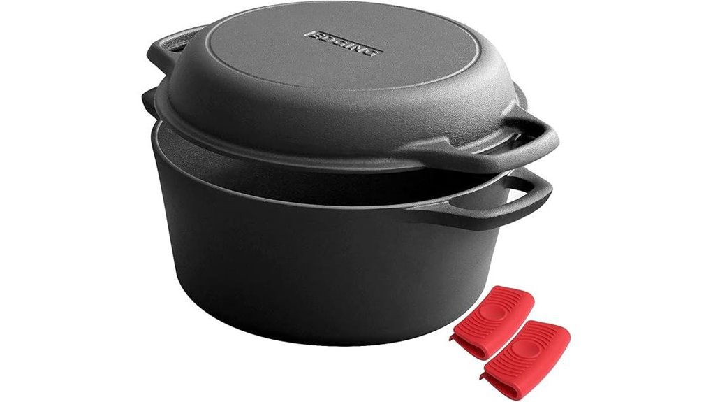 2 in 1 dutch oven 5 qt