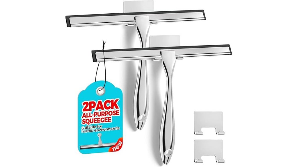 2 pack 10 shower squeegee