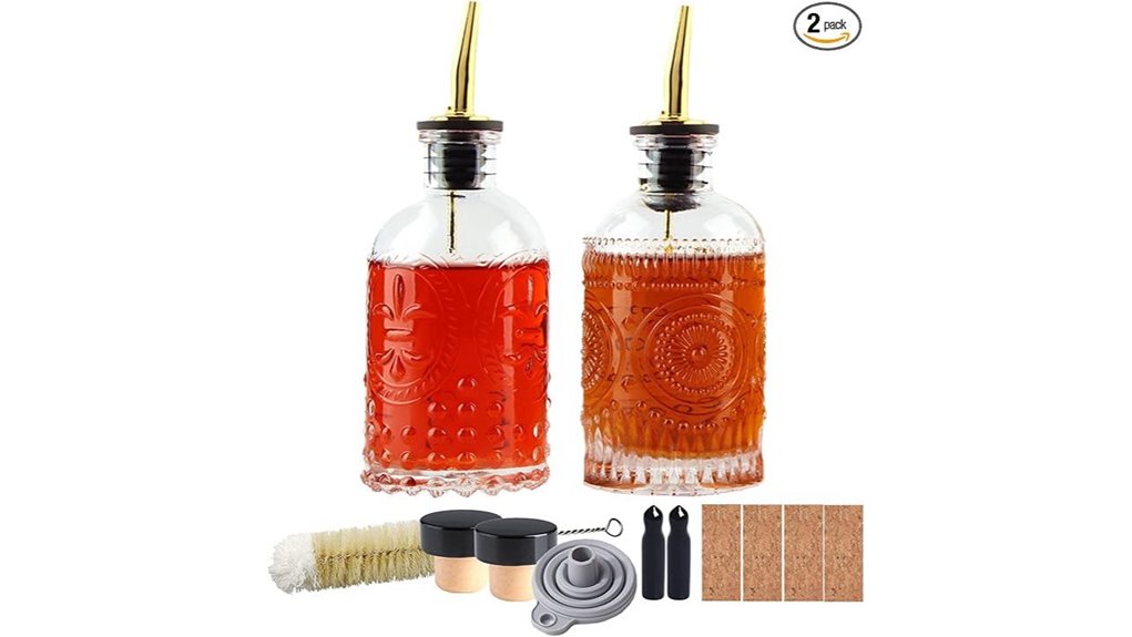 2 pack coffee syrup bottles