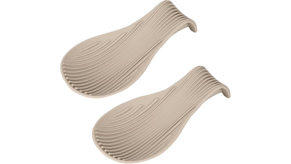 2 pack silicone spoon rest for counter