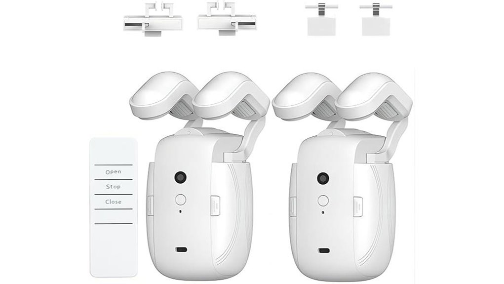 2 piece automatic curtain remote