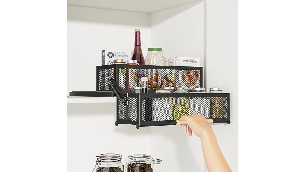 2 tier pull out cabinet organizer