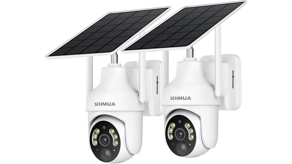 2k solar pan tilt cameras