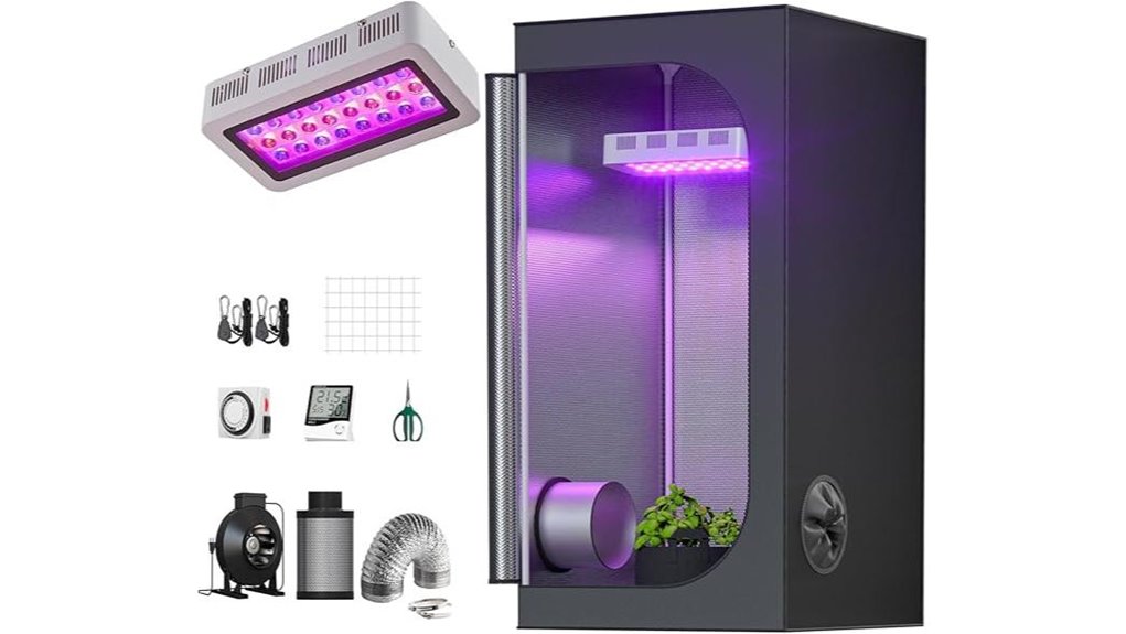 300w led grow tent kit