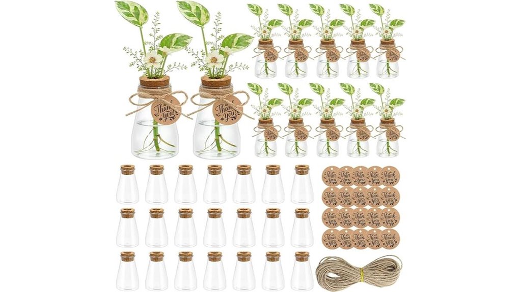 30 pack cork lid propagation jars