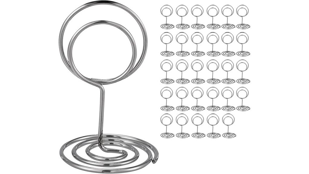 30 silver table holders