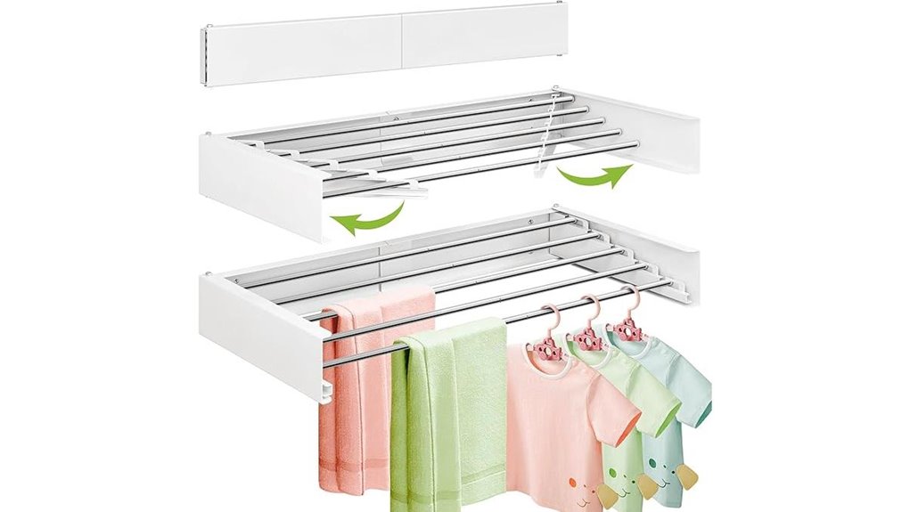 32 inch foldable wall rack