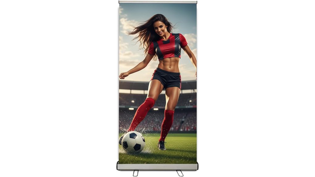 33 5x80 banner retractable stand