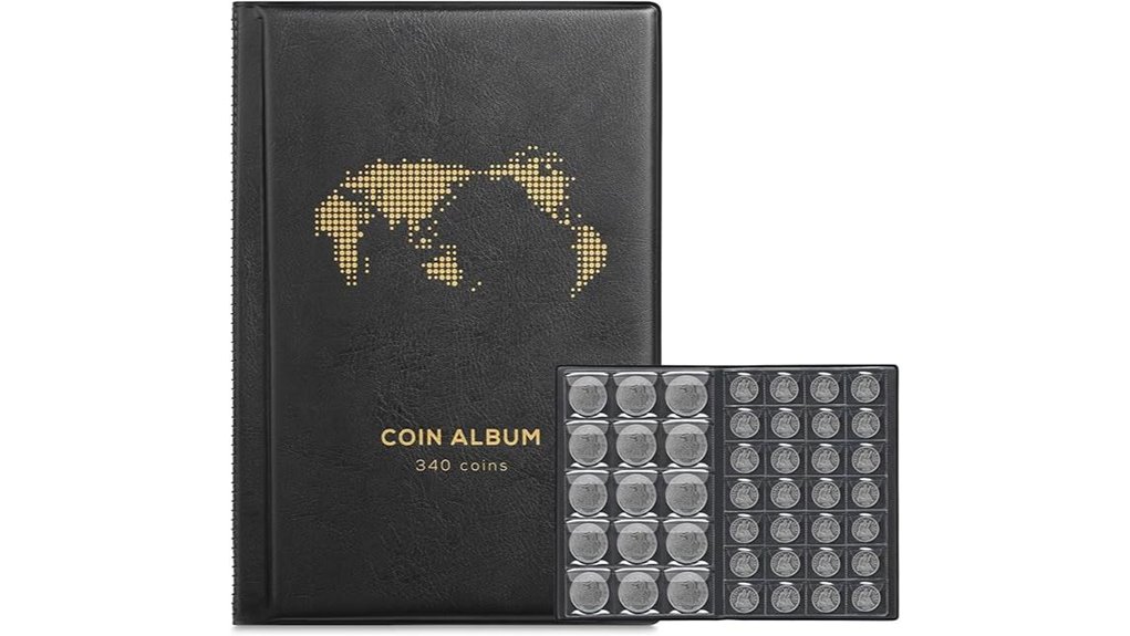 340 pocket coin display case