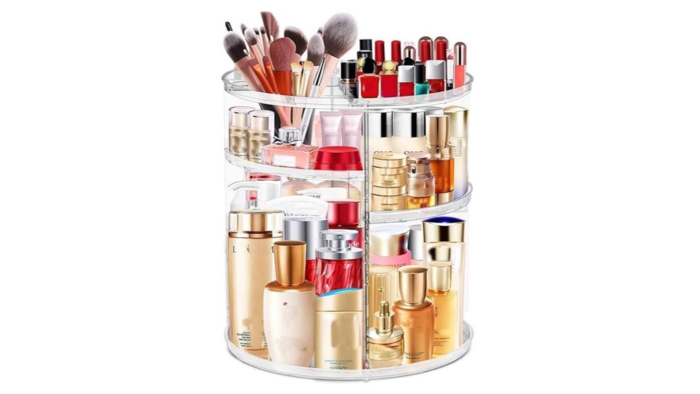 360 acrylic makeup organizer