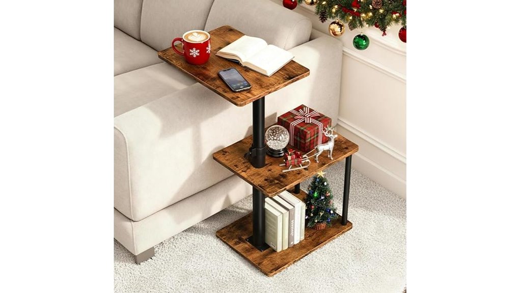 360 adjustable c shaped table