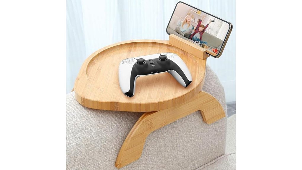 360 clip on bamboo tray