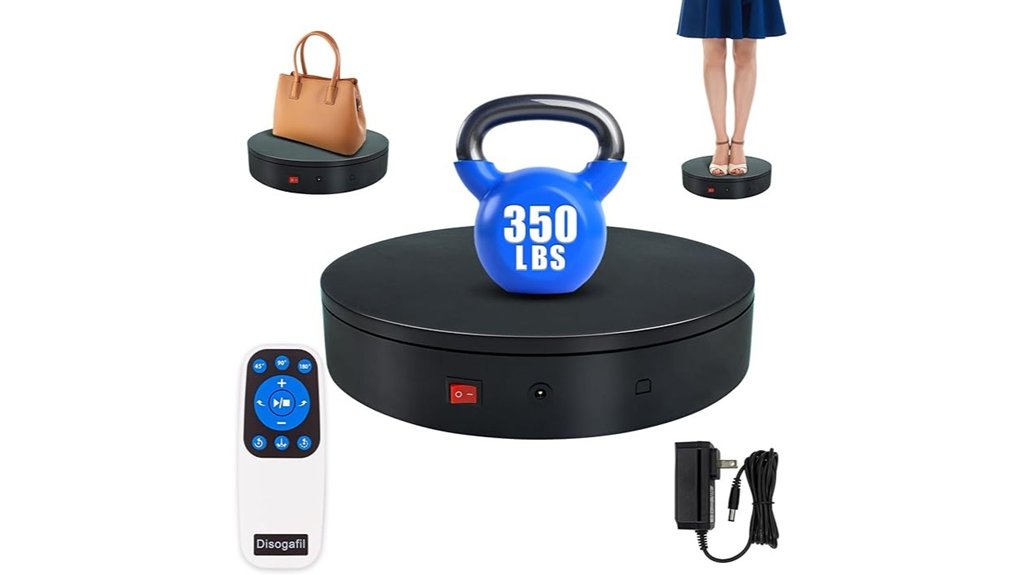 360 degree motorized turntable with remote