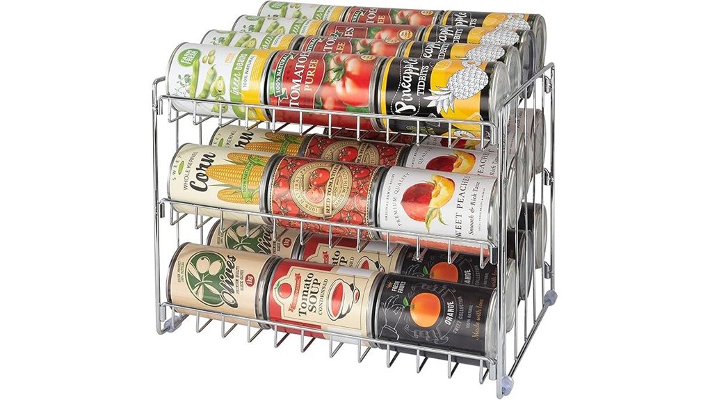 36 can chrome three tier organizer