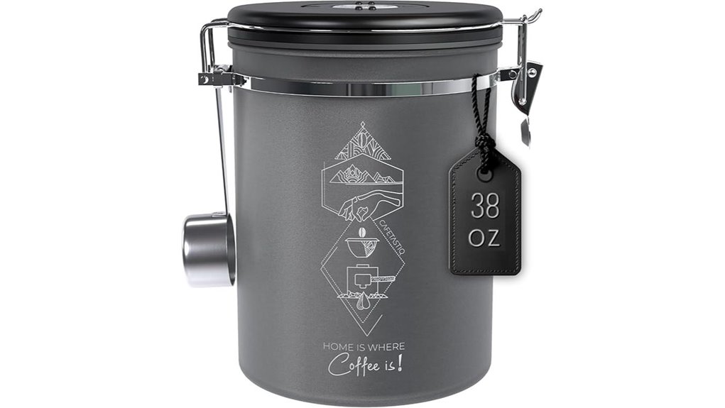 38oz airtight stainless coffee