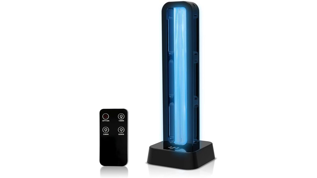 39w ozone free uv remote