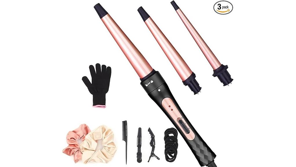 3 in 1 ceramic curling set
