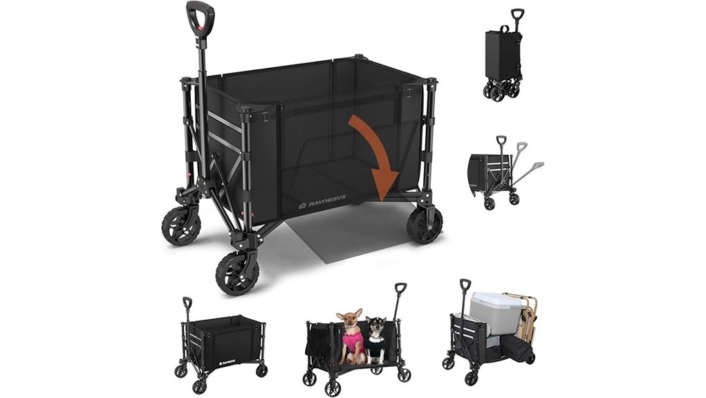 3 in 1 collapsible wagon bench