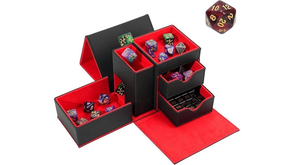 3 in 1 magnetic leather dice