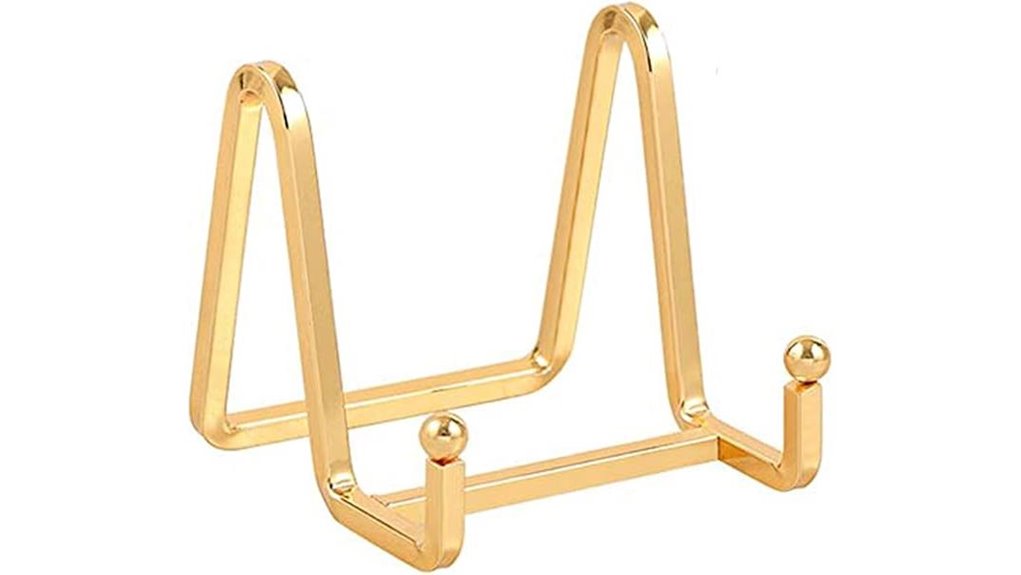 3 inch gold iron easel