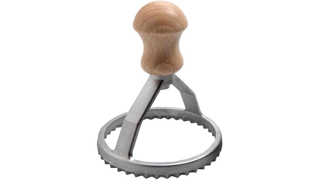 3 inch round aluminum ravioli stamp