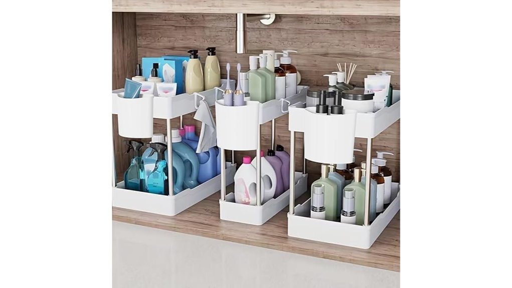 3 pack under sink organizers