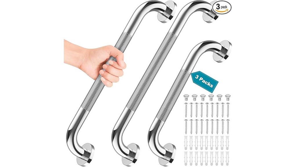 3 piece shower grab bars