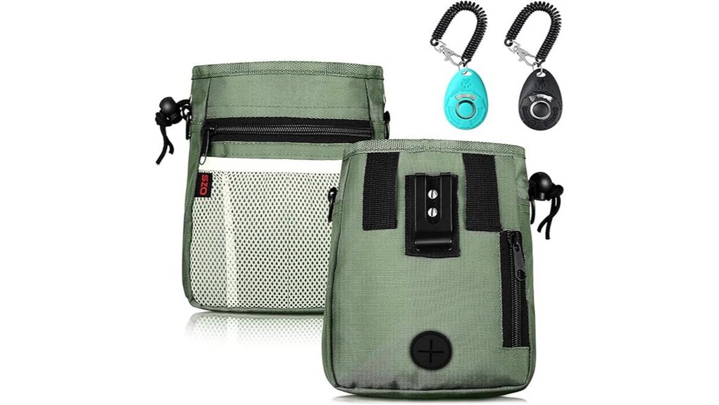 3 way clicker treat pouch