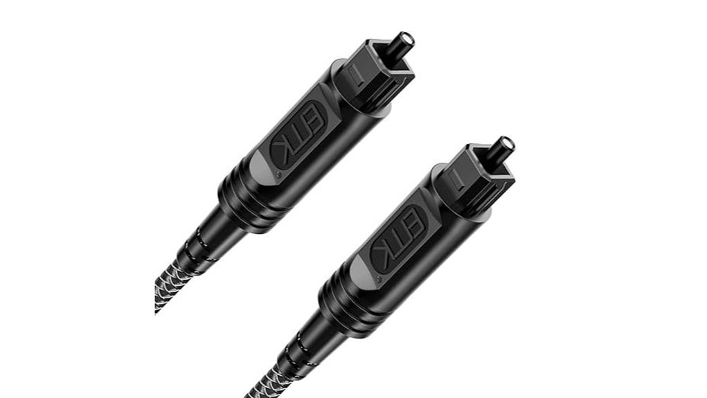 3ft nylon braided toslink cable