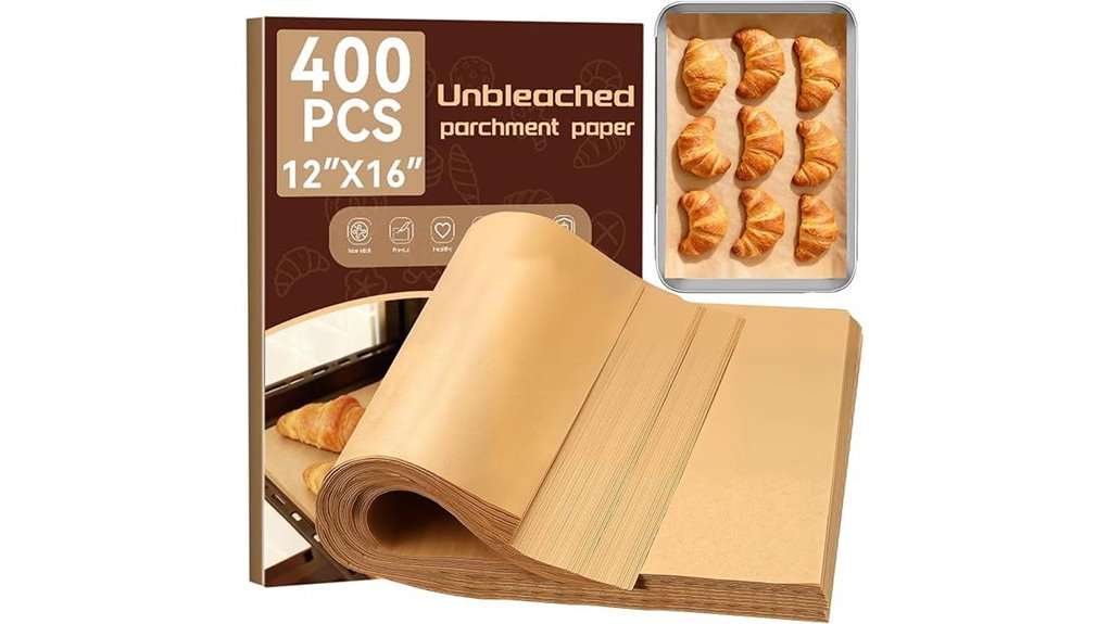 400 piece parchment sheets 12x16