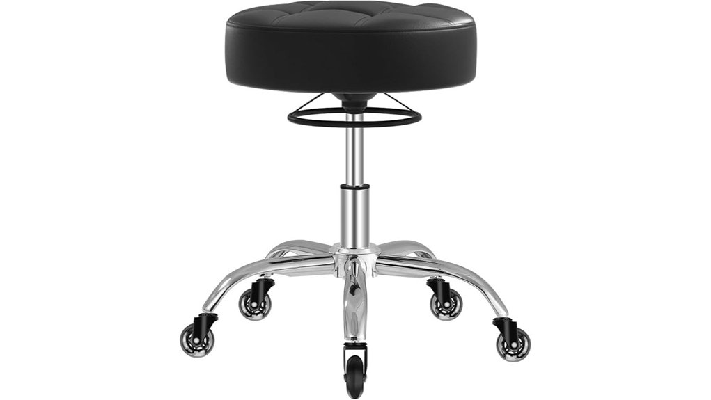 400lb soft seat rolling stool
