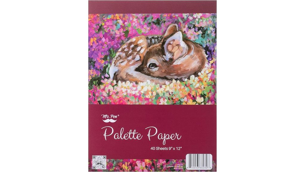 40 sheet acrylic palette pad