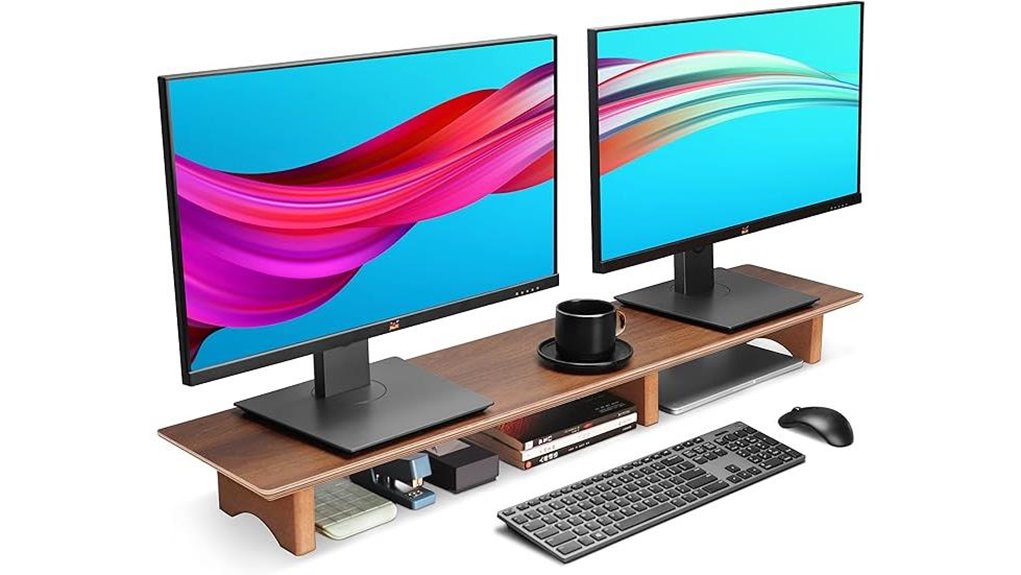 43 inch dual monitor riser