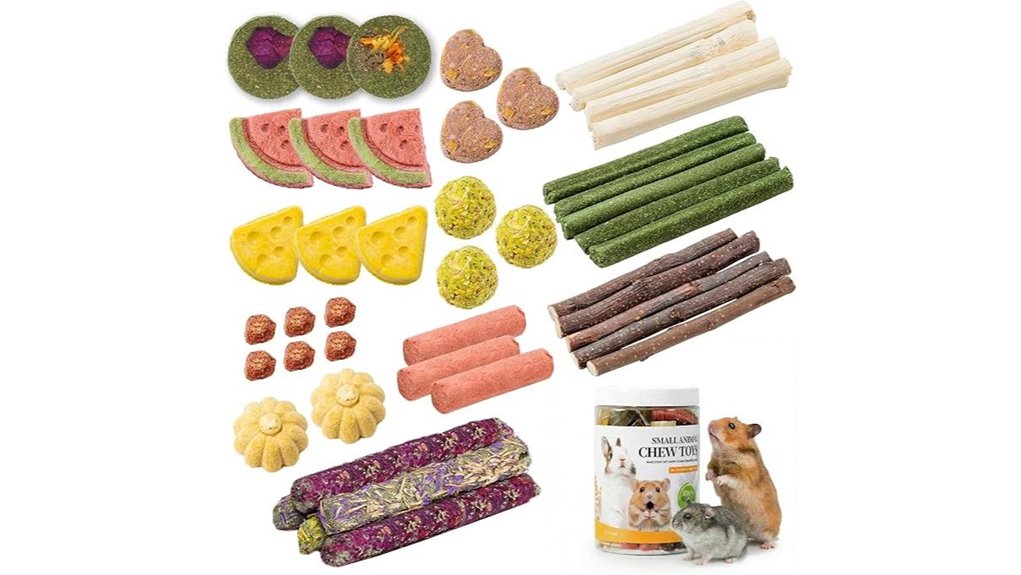 45 pcs hamster chew toys