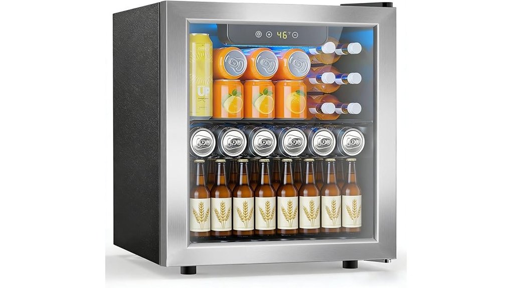 48 can 12 bottle glass door
