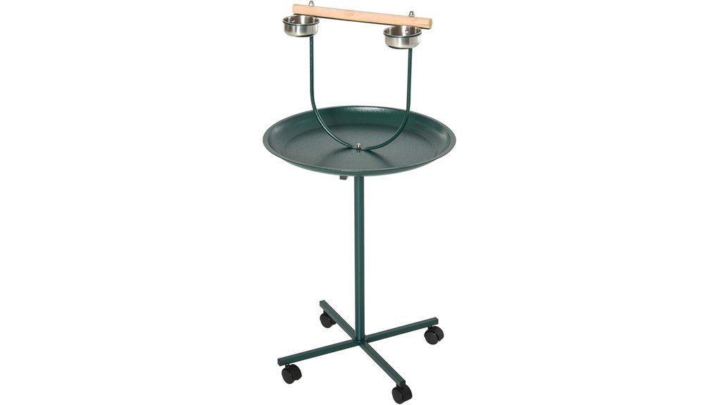49 inch green bird stand