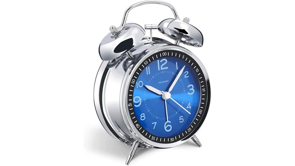 4 5 inch loud metal clock