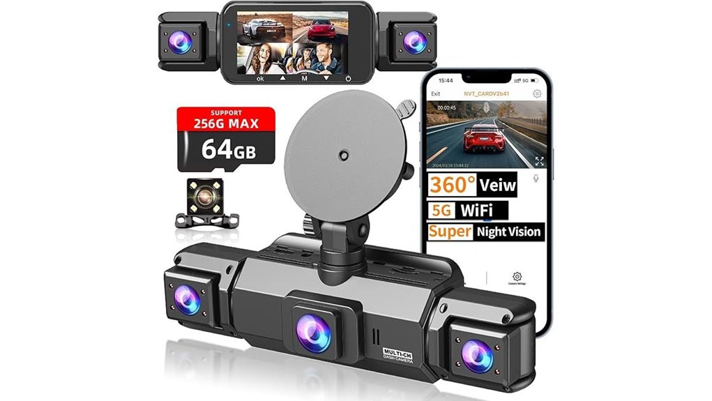 4 channel dash cam specs